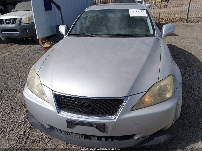 2008 Lexus Is VIN JTHBK262482071207 IAAI salvage auction — RIGHT FRONT, Clear - Dealer Only (California), sold $875 on 2026-07-17 (photo 6)