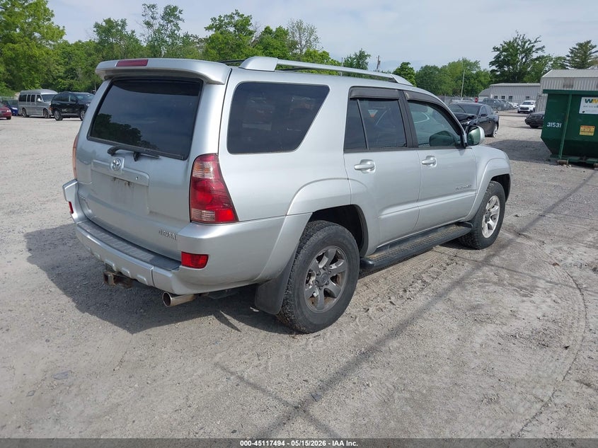 2004 Toyota 4runner VIN JTEBT14R848010552 IAAI salvage auction — NORMAL WEAR, Original (Ohio), sold $25 on 2026-07-21 (photo 4)