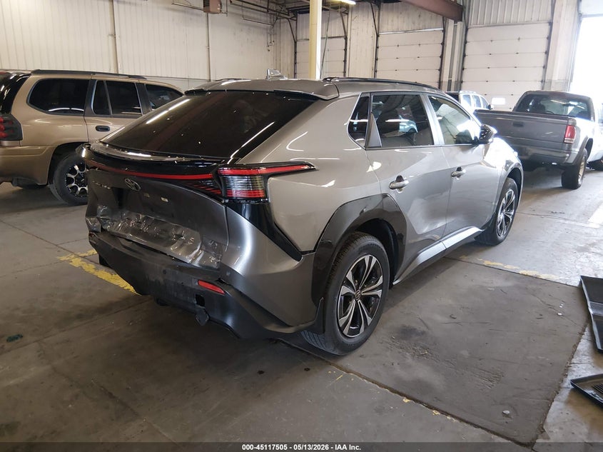 2025 Toyota Bz4x VIN JTMABACA9SA096068 IAAI salvage auction — FRONT & REAR, Salvage Title, sold $13,975 on 2026-08-13 (photo 4)
