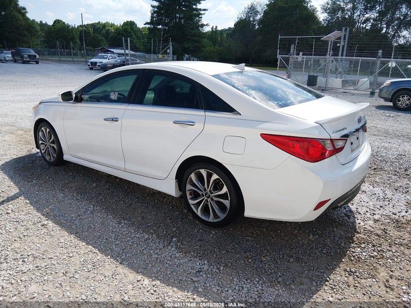 2014 Hyundai Sonata VIN 5NPEC4AC5EH838631 IAAI salvage auction — NORMAL WEAR, Clear (Alabama), sold $1,150 on 2026-07-06 (photo 3)