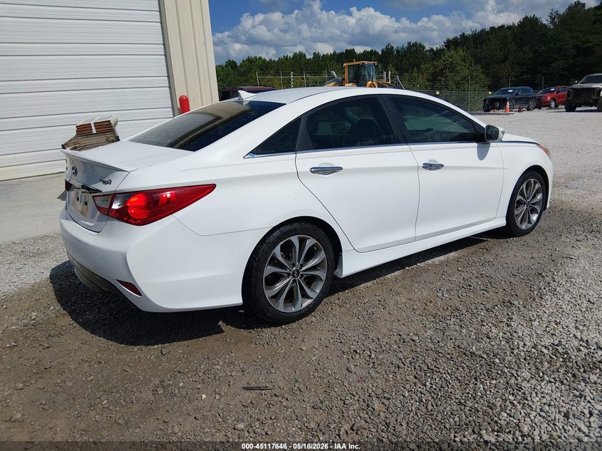 2014 Hyundai Sonata VIN 5NPEC4AC5EH838631 IAAI salvage auction — NORMAL WEAR, Clear (Alabama), sold $1,150 on 2026-07-06 (photo 4)