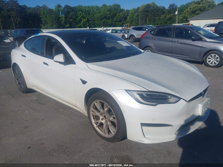 2021 Tesla Model s VIN 5YJSA1E56MF428467 IAAI salvage auction — REPOSSESSION, Clear (Georgia), sold $17,100 on 2026-07-15 (photo 1)