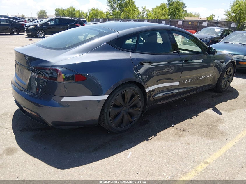 2021 Tesla Model s VIN 5YJSA1E50MF428223 IAAI salvage auction — FRONT END, Clear (Colorado), sold $16,500 on 2026-07-21 (photo 4)