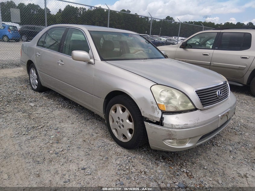 2001 Lexus Ls 430 VIN JTHBN30F910045874 IAAI salvage auction — RIGHT FRONT, Repossession Paperwork (Georgia), sold $900 on 2026-07-17 (photo 1)