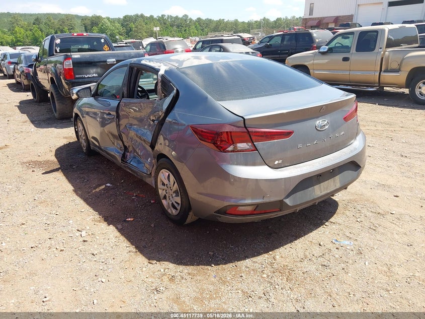 2019 Hyundai Elantra VIN KMHD74LFXKU833610 IAAI salvage auction — LEFT SIDE, Clear (Alabama), sold $1,450 on 2026-07-15 (photo 3)