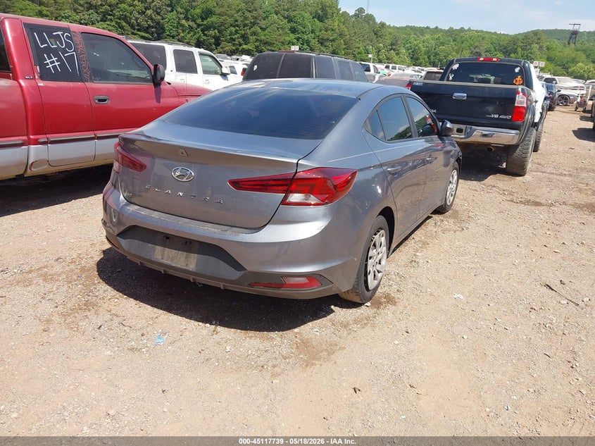 2019 Hyundai Elantra VIN KMHD74LFXKU833610 IAAI salvage auction — LEFT SIDE, Clear (Alabama), sold $1,450 on 2026-07-15 (photo 4)
