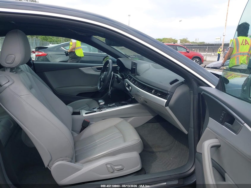 2018 Audi A5 VIN WAUPNAF57JA073772 IAAI salvage auction — FRONT & REAR, Salvage (New Jersey), sold $5,400 on 2026-07-20 (photo 5)