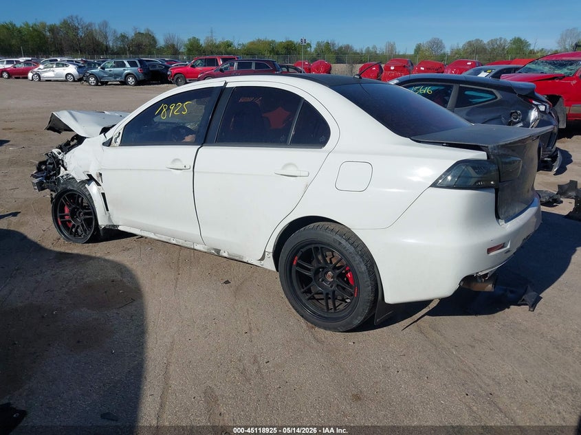 2012 Mitsubishi Lancer evolution VIN JA32W8FV4CU032521 IAAI salvage auction — FRONT & REAR, Junk Bill Of Sale Mv2459 (Wisconsin), sold $1,525 on 2026-07-09 (photo 3)