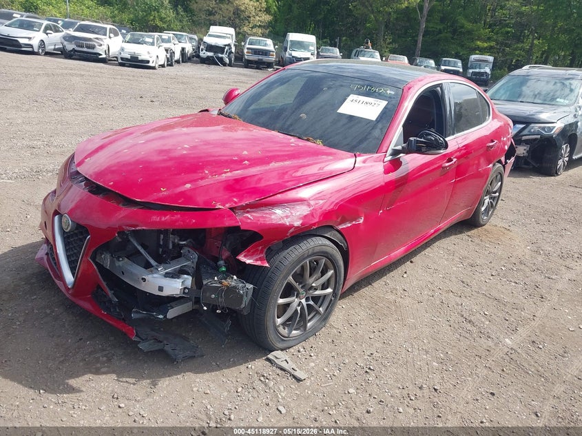 2019 Alfa romeo Giulia VIN ZARFANAN1K7609290 IAAI salvage auction — NORMAL WEAR, Clear (Pennsylvania), sold $1,900 on 2026-07-14 (photo 2)