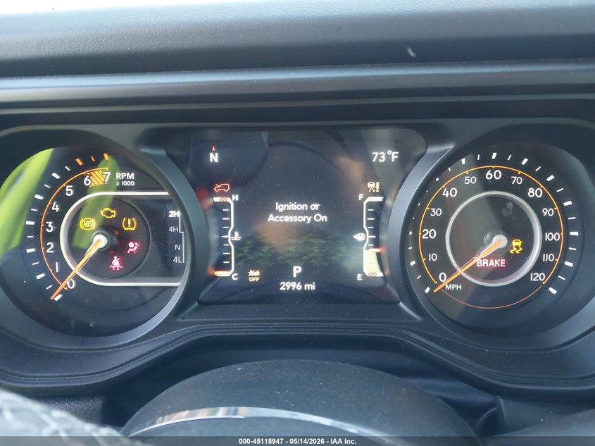 2025 Jeep Wrangler / VIN 1C4PJXFG2SW651185 IAAI salvage auction — FRONT END, Wait Title, sold $22,800 on 2026-09-14 (photo 7)