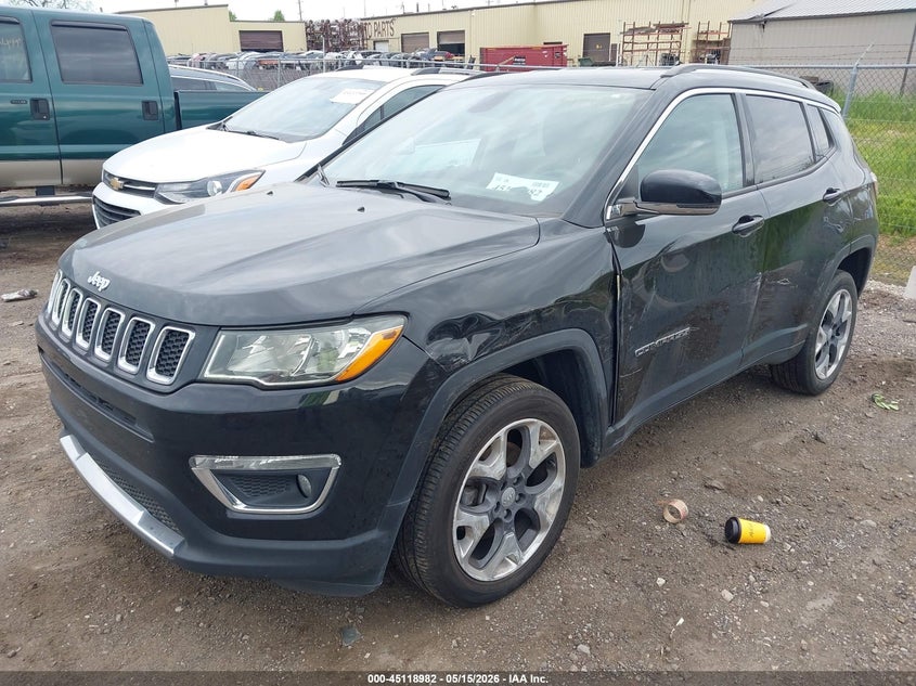 2019 Jeep Compass VIN 3C4NJDCB0KT791448 IAAI salvage auction — FRONT END, Clear (Michigan), sold $2,075 on 2026-07-09 (photo 2)