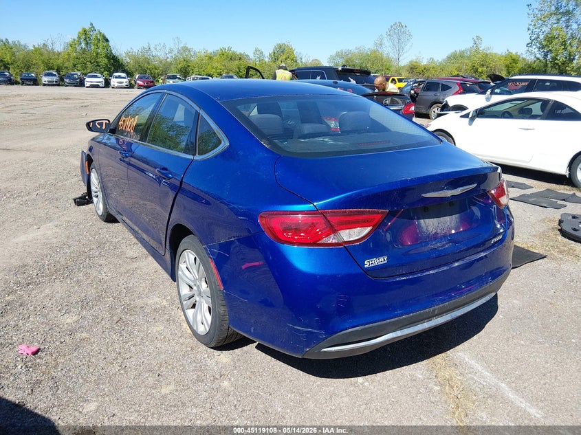 2016 Chrysler 200 VIN 1C3CCCAB6GN162352 IAAI salvage auction — FRONT END, Salvage Title, sold $475 on 2026-08-20 (photo 3)