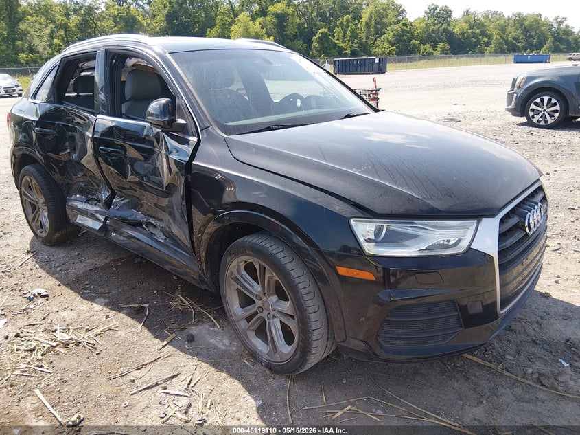 2017 Audi Q3 VIN WA1HCCFS3HR013038 IAAI salvage auction — RIGHT SIDE, Salvage (Texas), sold $350 on 2026-07-28 (photo 1)