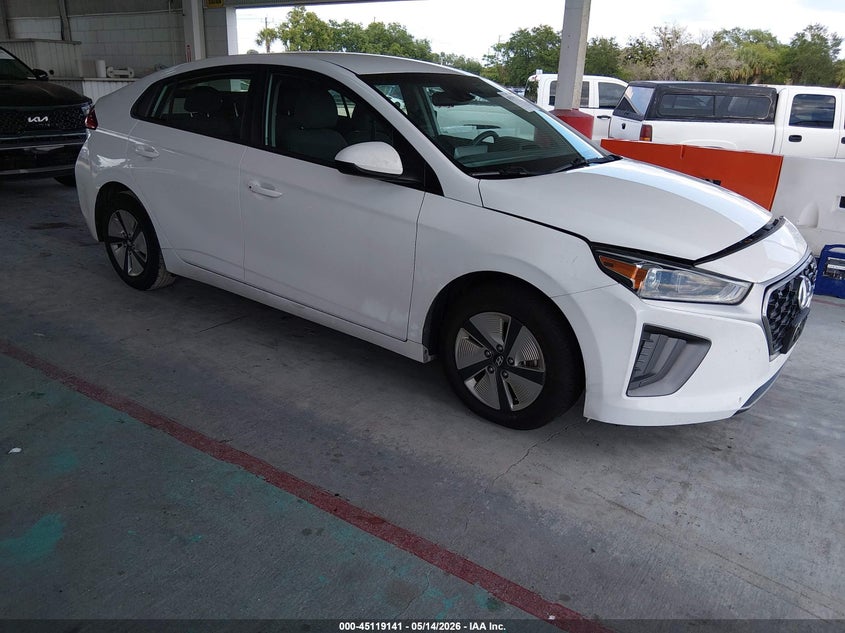 2021 Hyundai Ioniq VIN KMHC65LCXMU257837 IAAI salvage auction — LEFT FRONT, Certificate Of Destruction (Florida), sold $3,600 on 2026-07-10 (photo 1)