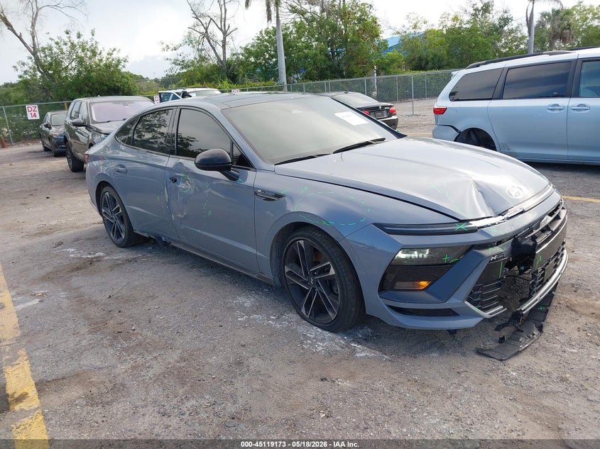 2024 Hyundai Sonata VIN KMHL54JC8RA401538 IAAI salvage auction — FRONT END, Certificate Of Destruction (Florida), sold $10,700 on 2026-07-29 (photo 1)