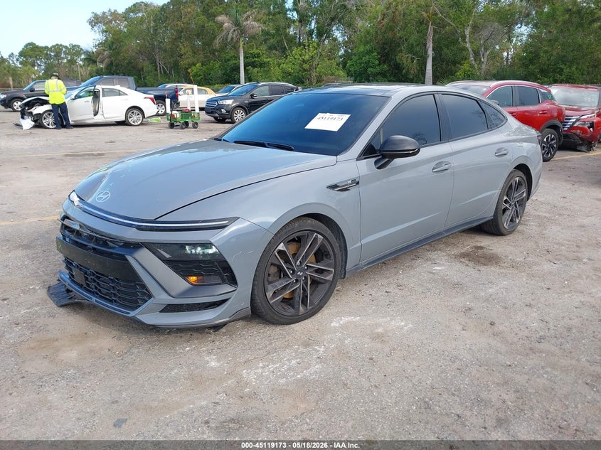 2024 Hyundai Sonata VIN KMHL54JC8RA401538 IAAI salvage auction — FRONT END, Certificate Of Destruction (Florida), sold $10,700 on 2026-07-29 (photo 2)