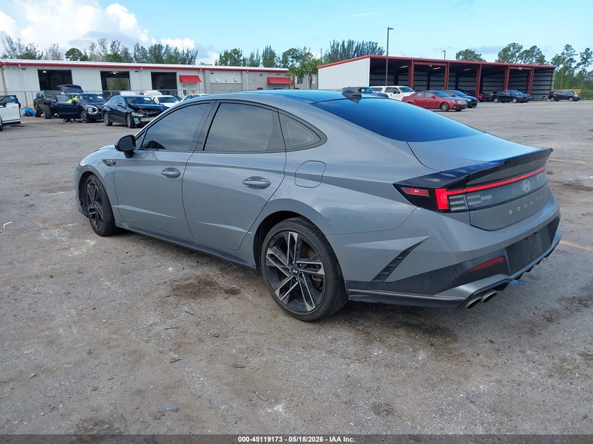 2024 Hyundai Sonata VIN KMHL54JC8RA401538 IAAI salvage auction — FRONT END, Certificate Of Destruction (Florida), sold $10,700 on 2026-07-29 (photo 3)