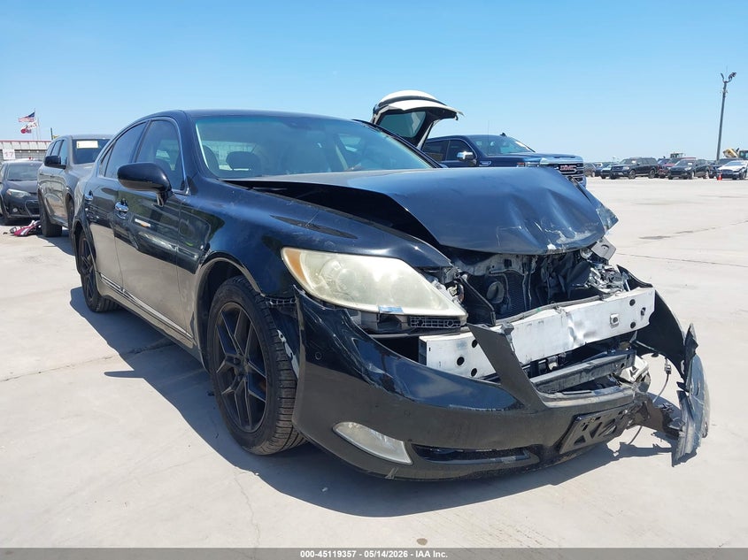 2008 Lexus Ls 460 VIN JTHBL46F685063202 IAAI salvage auction — FRONT END, Salvage (Texas), sold $1,350 on 2026-07-07 (photo 1)