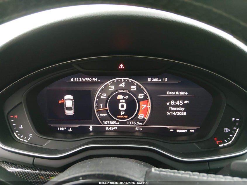2018 Audi S4 VIN WAUB4AF45JA136632 IAAI salvage auction — SIDE, Salvage Title, sold $5,100 on 2026-07-28 (photo 7)