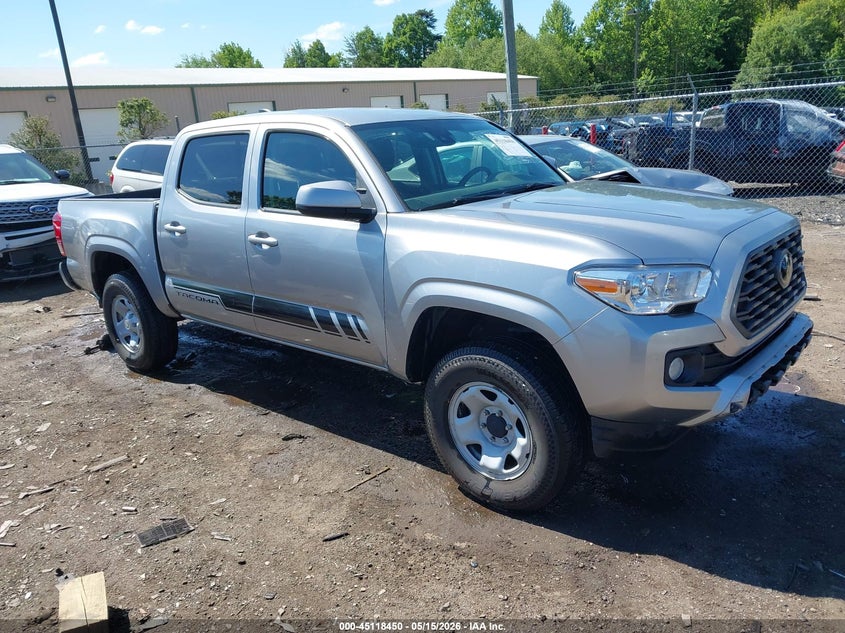 2021 Toyota Tacoma VIN 5TFCZ5ANXMX281103 IAAI salvage auction — FRONT & REAR, Salvage (Virginia), sold $15,200 on 2026-07-27 (photo 1)