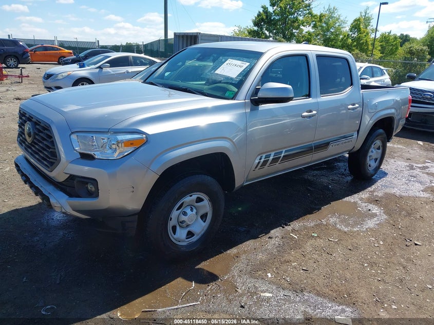 2021 Toyota Tacoma VIN 5TFCZ5ANXMX281103 IAAI salvage auction — FRONT & REAR, Salvage (Virginia), sold $15,200 on 2026-07-27 (photo 2)