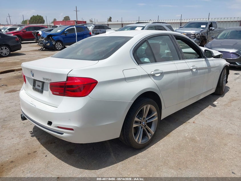 2017 BMW 3er VIN WBA8B9G5XHNU09217 IAAI salvage auction — FRONT END, Salvage (Texas), sold $650 on 2026-07-21 (photo 4)