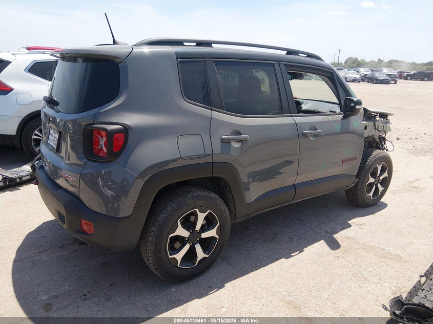 2022 Jeep Renegade VIN ZACNJDC13NPN80597 IAAI salvage auction — FRONT END, Original (Texas), sold $5,700 on 2026-08-12 (photo 4)