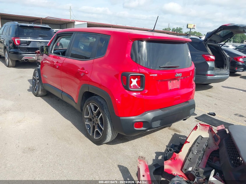 2020 Jeep Renegade VIN ZACNJAAB4LPL72476 IAAI salvage auction — FRONT END, Original (Texas), sold $3,600 on 2026-07-15 (photo 3)