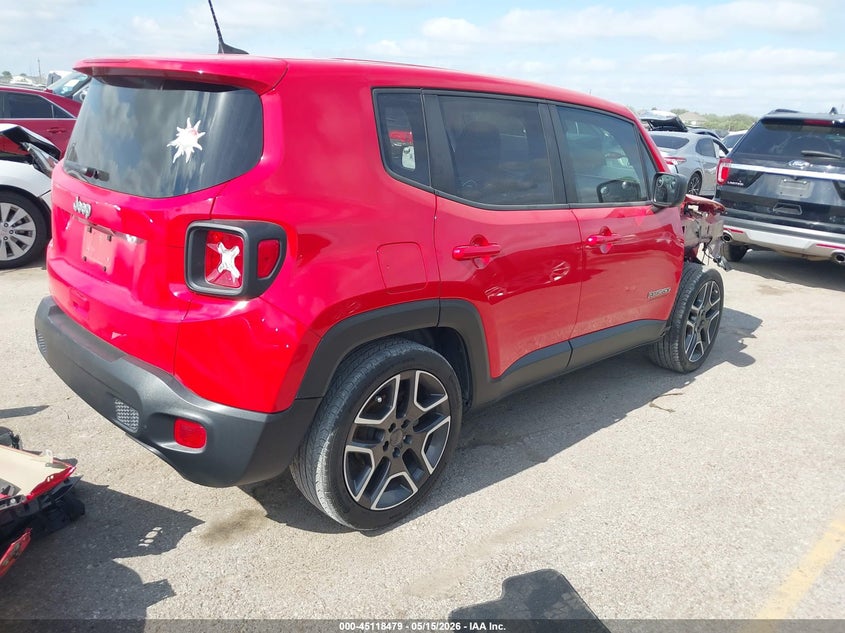 2020 Jeep Renegade VIN ZACNJAAB4LPL72476 IAAI salvage auction — FRONT END, Original (Texas), sold $3,600 on 2026-07-15 (photo 4)