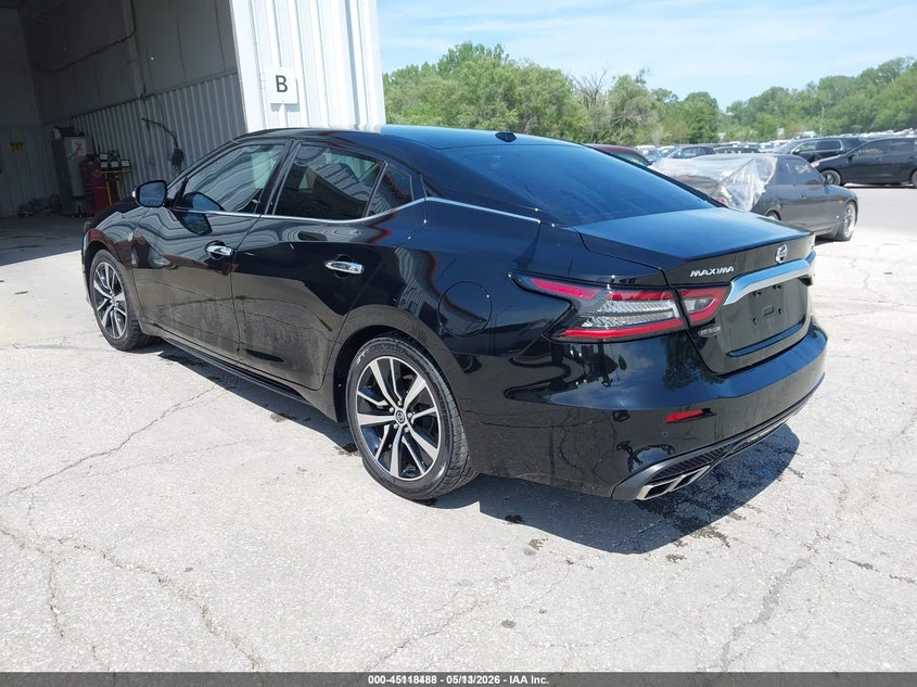 2021 Nissan Maxima VIN 1N4AA6CV9MC514693 IAAI salvage auction — FRONT & REAR, Sf97 (Kansas), sold $15,900 on 2026-07-09 (photo 3)
