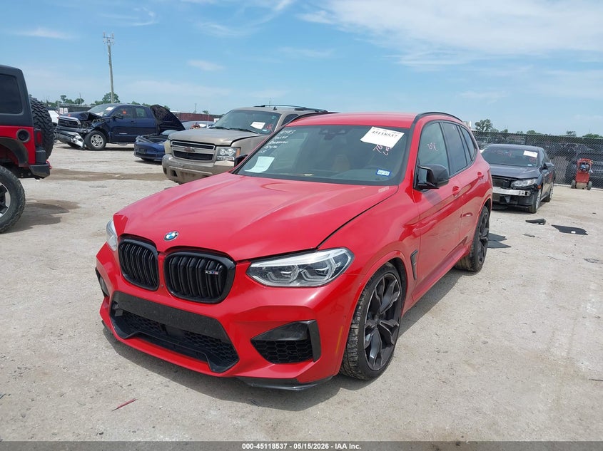 2021 BMW X3 m VIN 5YMTS0C06M9D67063 IAAI salvage auction — RIGHT FRONT, Original (Texas), sold $17,100 on 2026-07-30 (photo 2)