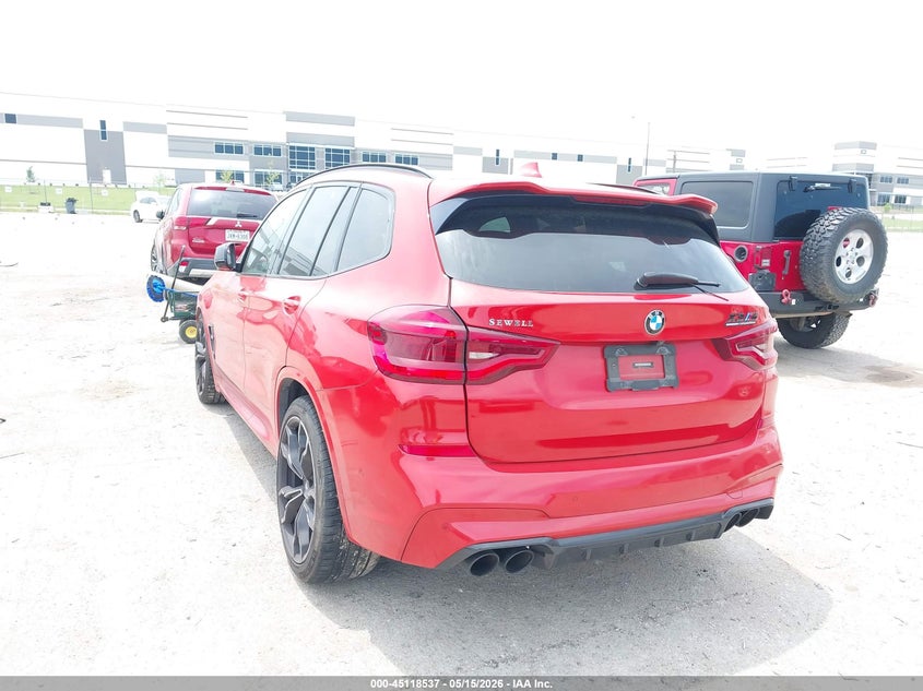 2021 BMW X3 m VIN 5YMTS0C06M9D67063 IAAI salvage auction — RIGHT FRONT, Original (Texas), sold $17,100 on 2026-07-30 (photo 3)