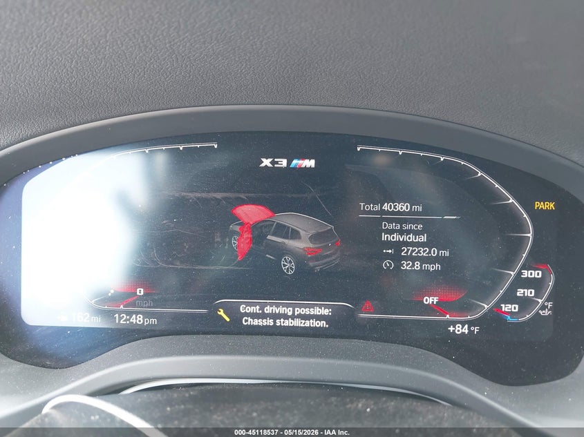 2021 BMW X3 m VIN 5YMTS0C06M9D67063 IAAI salvage auction — RIGHT FRONT, Original (Texas), sold $17,100 on 2026-07-30 (photo 7)