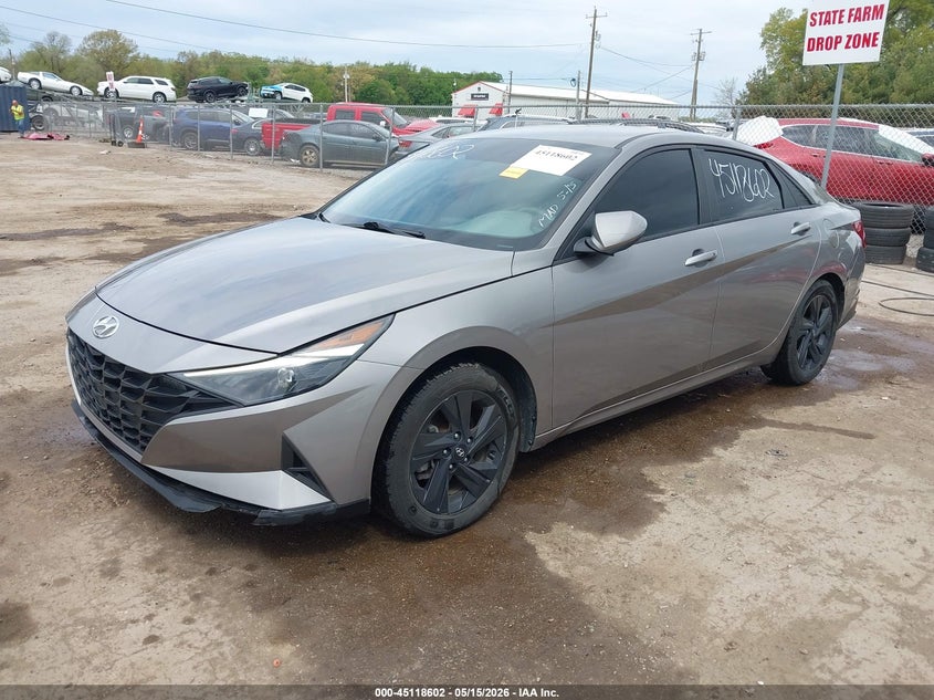 2021 Hyundai Elantra VIN KMHLM4AG9MU069977 IAAI salvage auction — RIGHT SIDE, Salvage (Indiana), sold $3,150 on 2026-07-07 (photo 2)