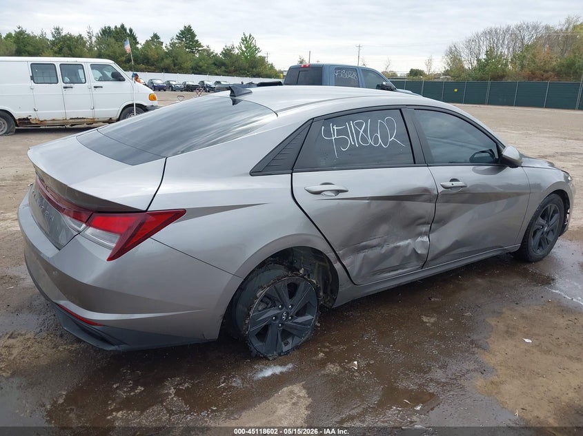 2021 Hyundai Elantra VIN KMHLM4AG9MU069977 IAAI salvage auction — RIGHT SIDE, Salvage (Indiana), sold $3,150 on 2026-07-07 (photo 6)