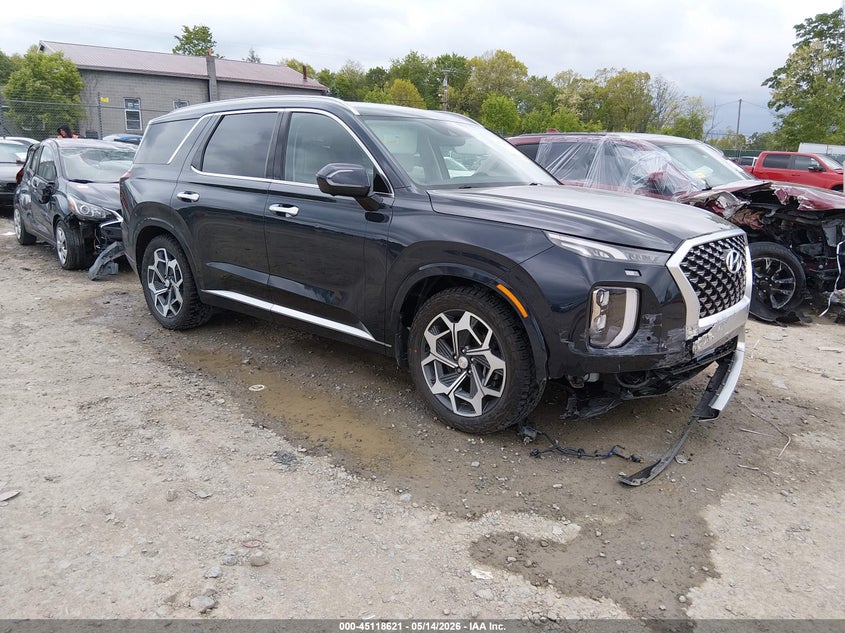 2021 Hyundai Palisade VIN KM8R7DHE5MU280034 IAAI salvage auction — FRONT END, Salvage (West Virginia), sold $9,950 on 2026-07-08 (photo 1)