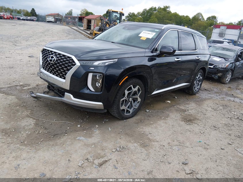 2021 Hyundai Palisade VIN KM8R7DHE5MU280034 IAAI salvage auction — FRONT END, Salvage (West Virginia), sold $9,950 on 2026-07-08 (photo 2)