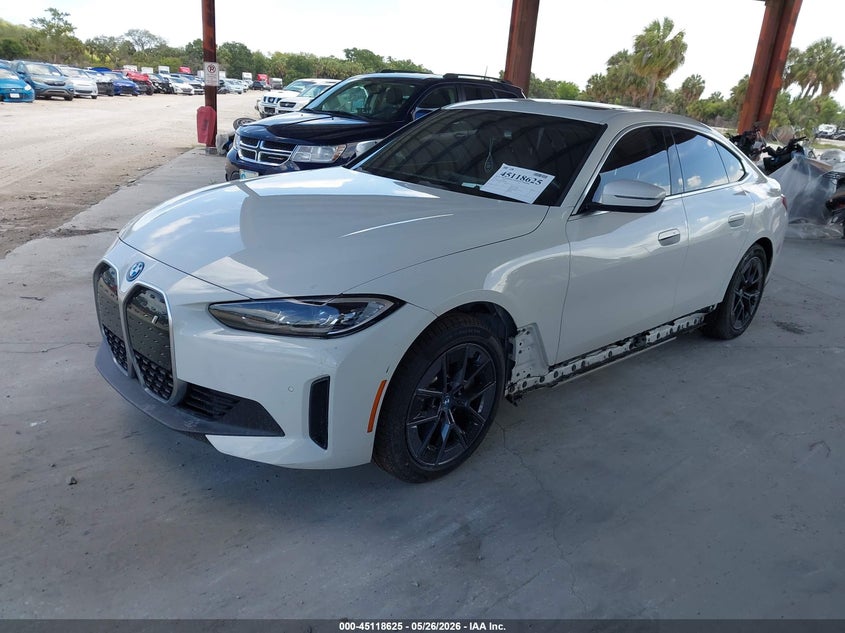 2023 BMW I4 VIN WBY73AW00PFR02804 IAAI salvage auction — SIDE, Salvage (California), sold $17,275 on 2026-07-07 (photo 2)