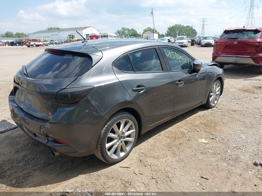 2017 Mazda 3 VIN JM1BN1L38H1126327 IAAI salvage auction — FRONT & REAR, Clear (Indiana), sold $1,900 on 2026-07-15 (photo 4)
