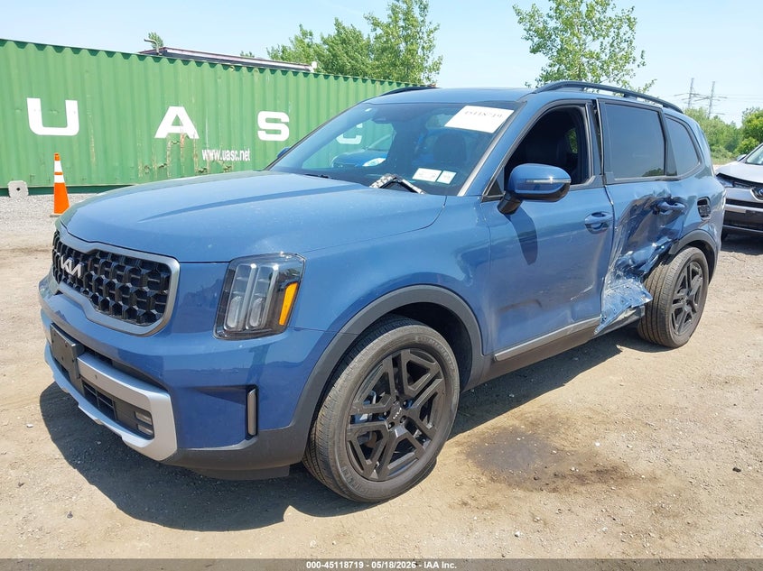 2023 Kia Telluride VIN 5XYP5DGC2PG348832 IAAI salvage auction — LEFT SIDE, Mv-907A (New York), sold $12,800 on 2026-07-07 (photo 2)
