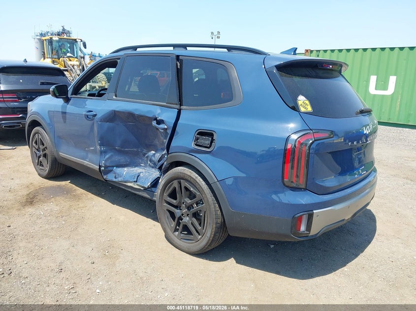 2023 Kia Telluride VIN 5XYP5DGC2PG348832 IAAI salvage auction — LEFT SIDE, Mv-907A (New York), sold $12,800 on 2026-07-07 (photo 3)