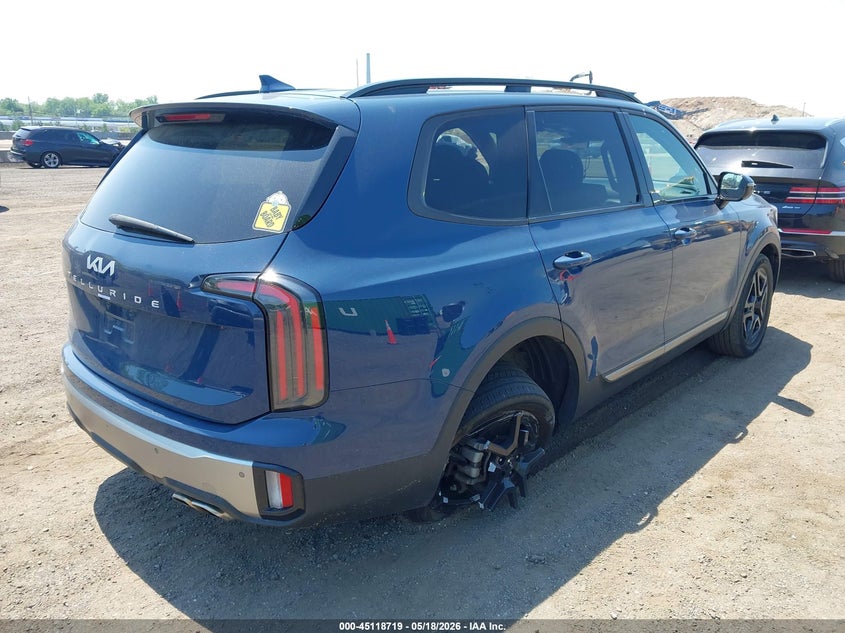 2023 Kia Telluride VIN 5XYP5DGC2PG348832 IAAI salvage auction — LEFT SIDE, Mv-907A (New York), sold $12,800 on 2026-07-07 (photo 4)