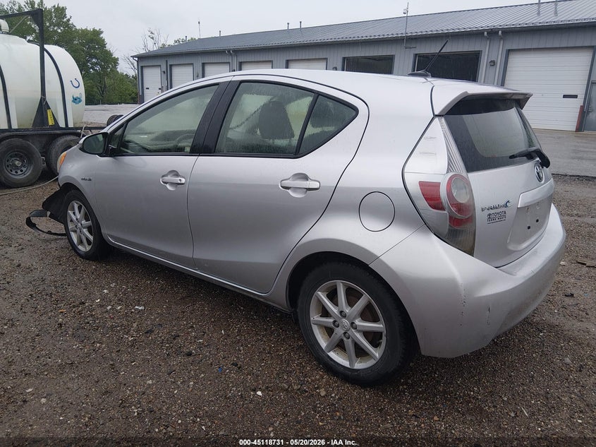 2013 Toyota Prius c VIN JTDKDTB30D1051004 IAAI salvage auction — FRONT END, Clear (Indiana), sold $775 on 2026-07-16 (photo 3)