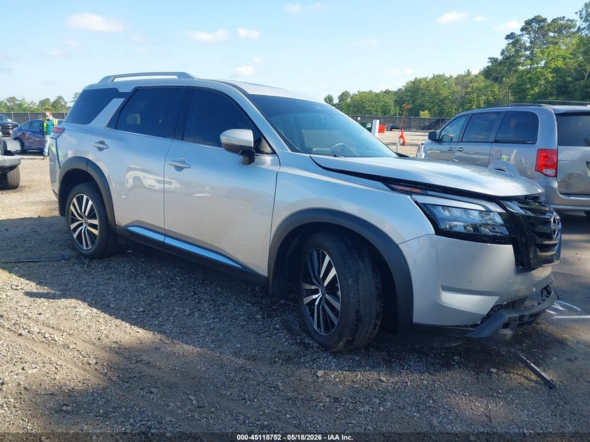 2025 Nissan Pathfinder VIN 5N1DR3DG1SC244284 IAAI salvage auction — FRONT END, Salvage (South Carolina), sold $11,875 on 2026-07-29 (photo 1)