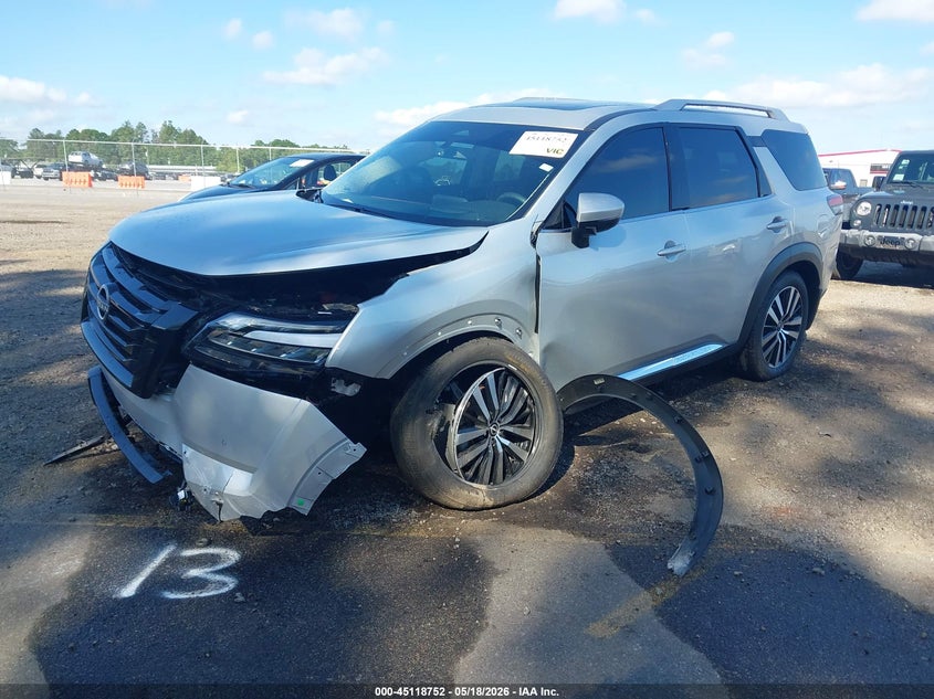 2025 Nissan Pathfinder VIN 5N1DR3DG1SC244284 IAAI salvage auction — FRONT END, Salvage (South Carolina), sold $11,875 on 2026-07-29 (photo 2)