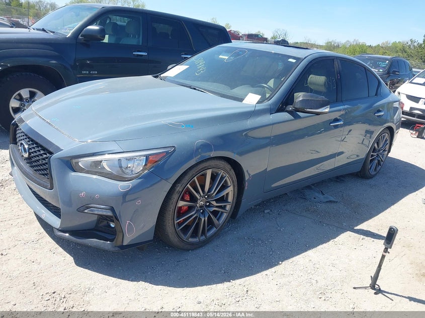 2021 Infiniti Q50 VIN JN1FV7DR4MM880117 IAAI salvage auction — ROOF, Salvage (Wisconsin), sold $11,900 on 2026-07-14 (photo 2)