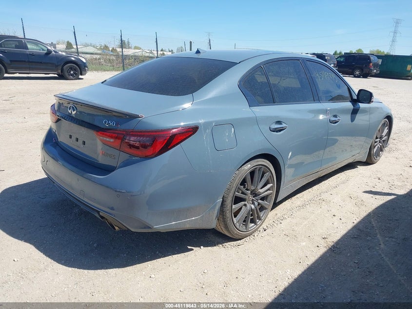 2021 Infiniti Q50 VIN JN1FV7DR4MM880117 IAAI salvage auction — ROOF, Salvage (Wisconsin), sold $11,900 on 2026-07-14 (photo 4)