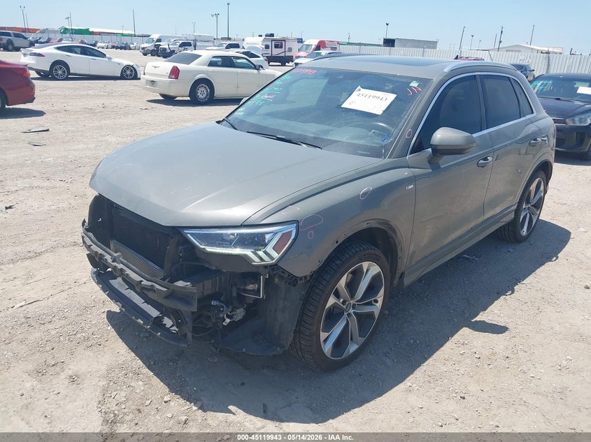 2020 Audi Q3 VIN WA1EECF31L1047332 IAAI salvage auction — FRONT END, Original (Texas), sold $6,000 on 2026-07-22 (photo 2)