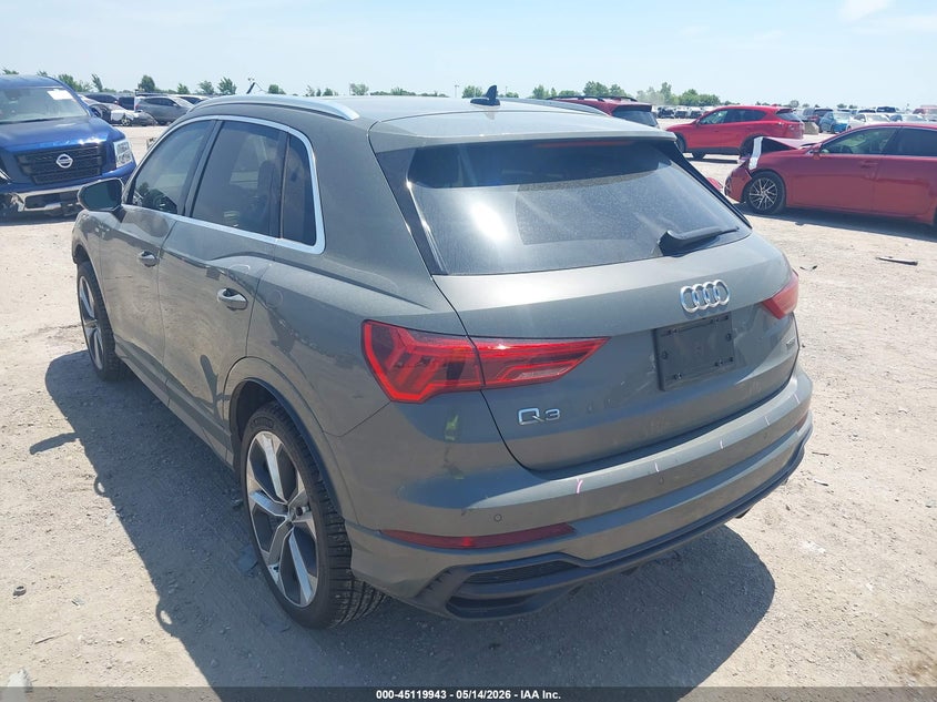 2020 Audi Q3 VIN WA1EECF31L1047332 IAAI salvage auction — FRONT END, Original (Texas), sold $6,000 on 2026-07-22 (photo 3)