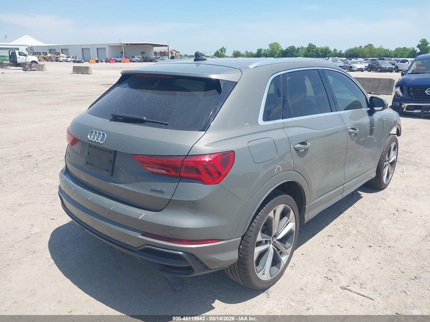 2020 Audi Q3 VIN WA1EECF31L1047332 IAAI salvage auction — FRONT END, Original (Texas), sold $6,000 on 2026-07-22 (photo 4)